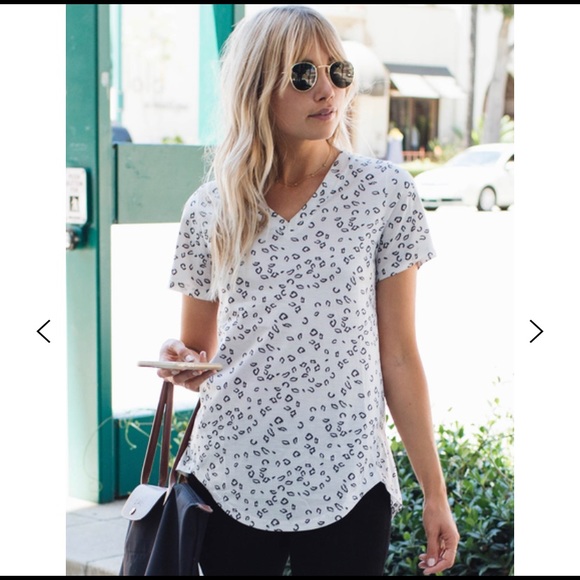 Amaryllis Tops - Cheetah Print Oversized / Plus Size T Shirt